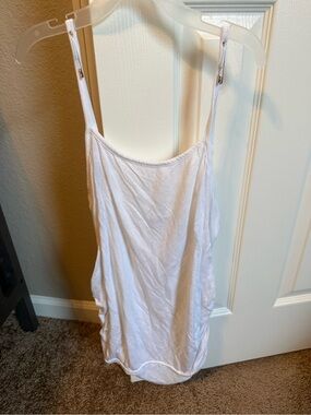 Women’s Maternity White Camisole Tank Top